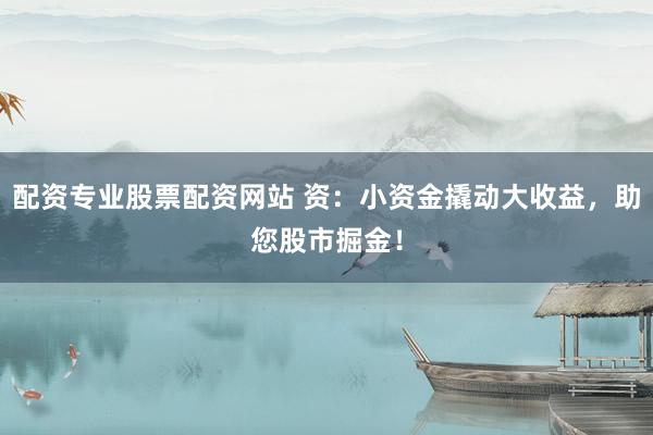 配资专业股票配资网站 资：小资金撬动大收益，助您股市掘金！