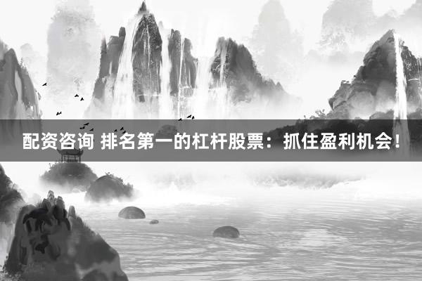 配资咨询 排名第一的杠杆股票：抓住盈利机会！